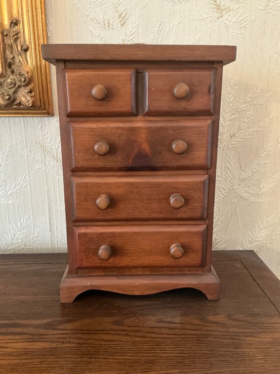 Wooden Miniature Chest of Drawers