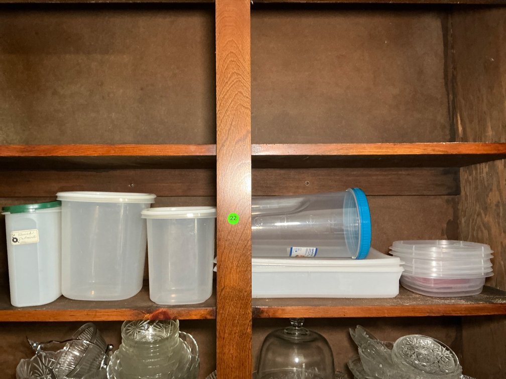 Collection of Assorted Plastic Food Storage Containers