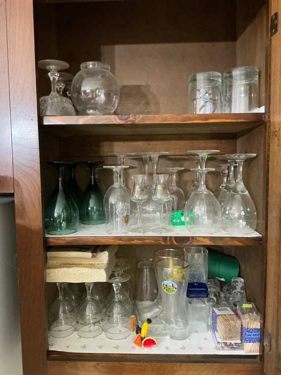 Collection of Mixed Glassware from Assorted Styles and Eras