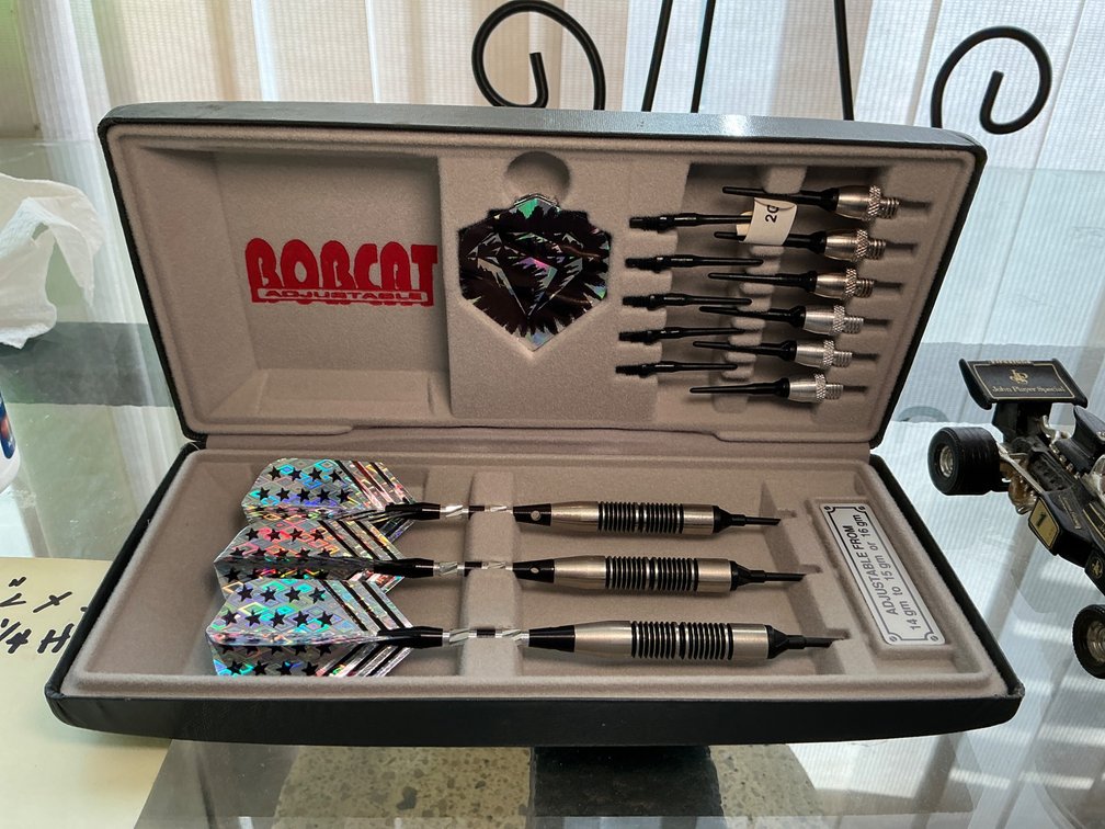 Bobcat Adjustable Darts Set With Custom Case and Accessories