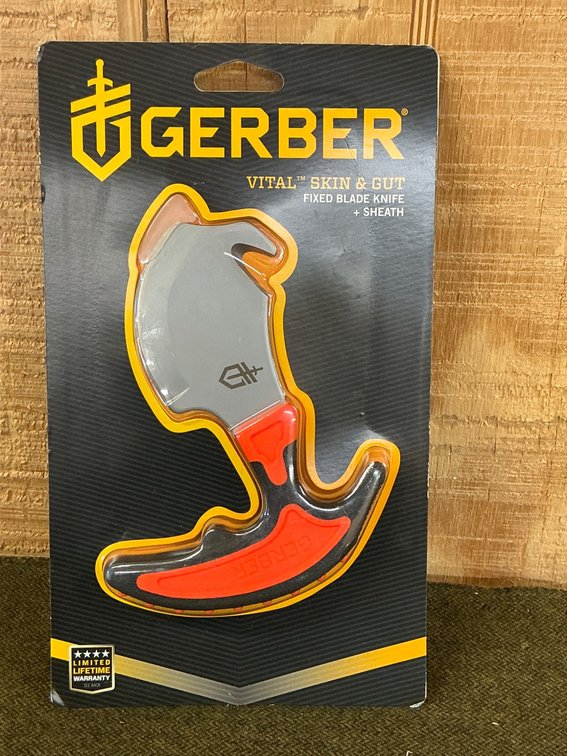 Gerber Vital Skin & Gut Fixed Blade Knife with Sheath, New in Packaging