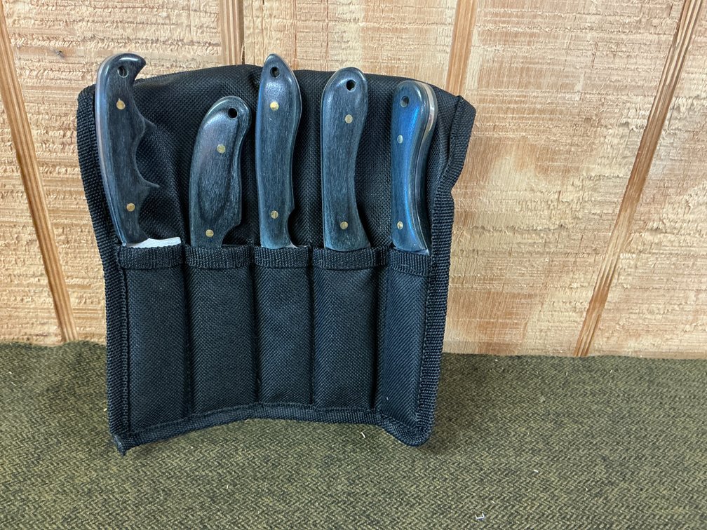 5-Piece PakkaWood Handle Knife Set in Original Packaging