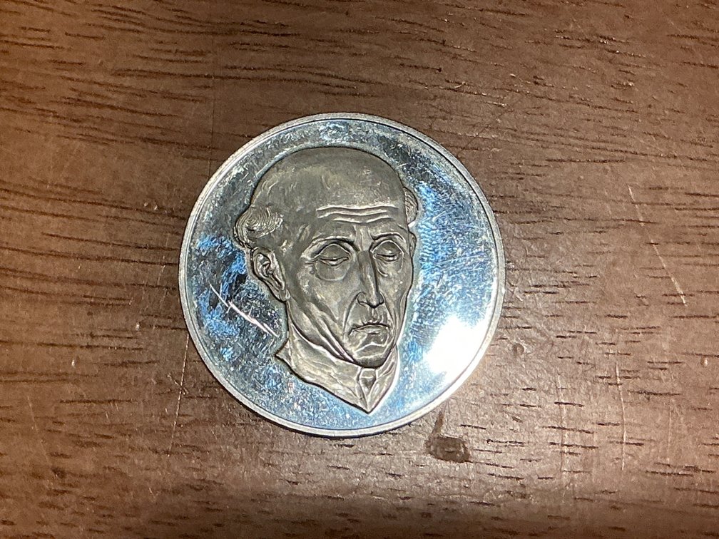 Sterling Silver ‘Tete De Saint’ Medal, Hans Memling c. 1484