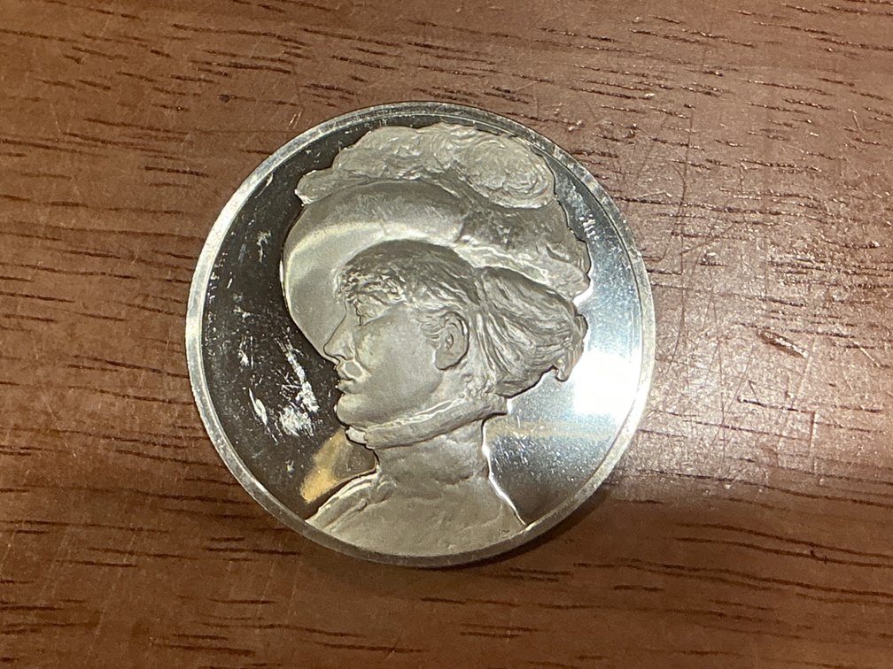 Sterling Silver Medal Depicting ‘Irma Brunner’ by Edouard Manet