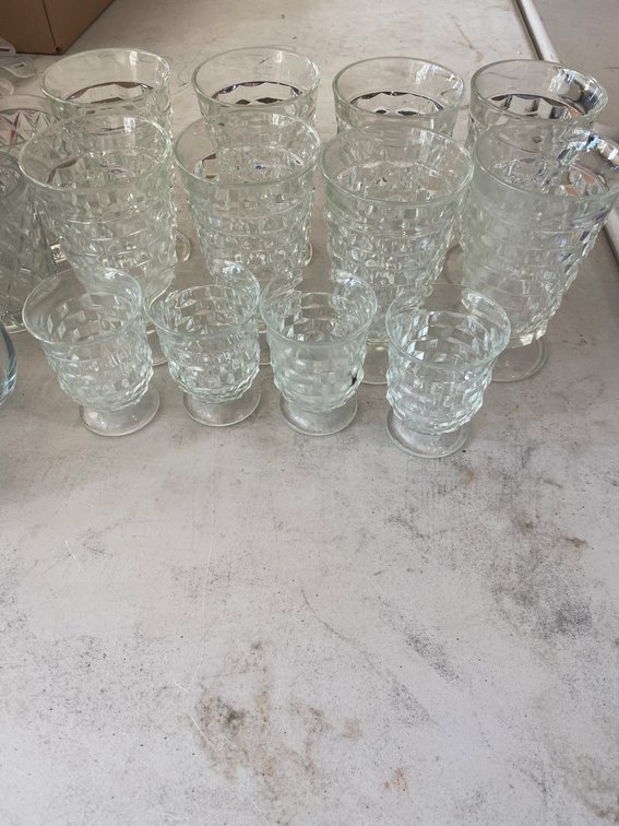 Pressed Glass Drinkware