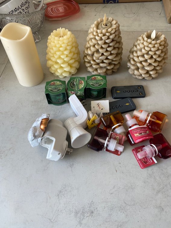 Candles, Candle Holders, and Fragrance Oil Refills