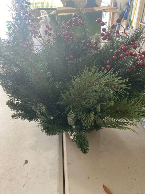 Holiday Decor Lot Featuring Centerpiece, Vase, Picks, and Ornaments