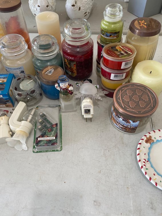 Candles, Candle Holders, and Accessories Assortment