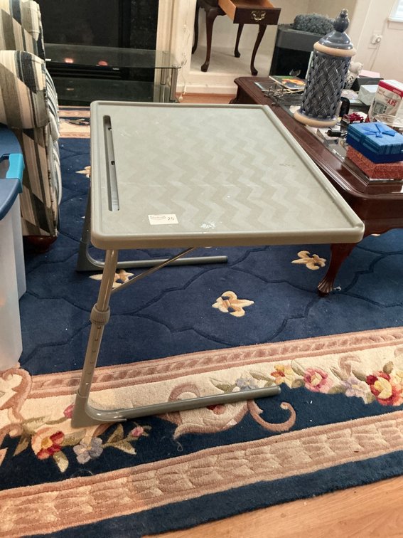 Adjustable Table-Mate Folding Tray Table
