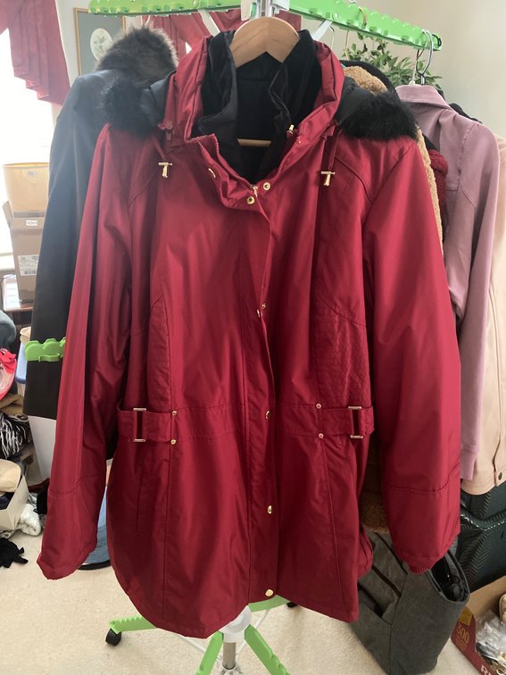 Three Women’s Coats from Susan Graver, Totes, and Eddie Bauer. LR