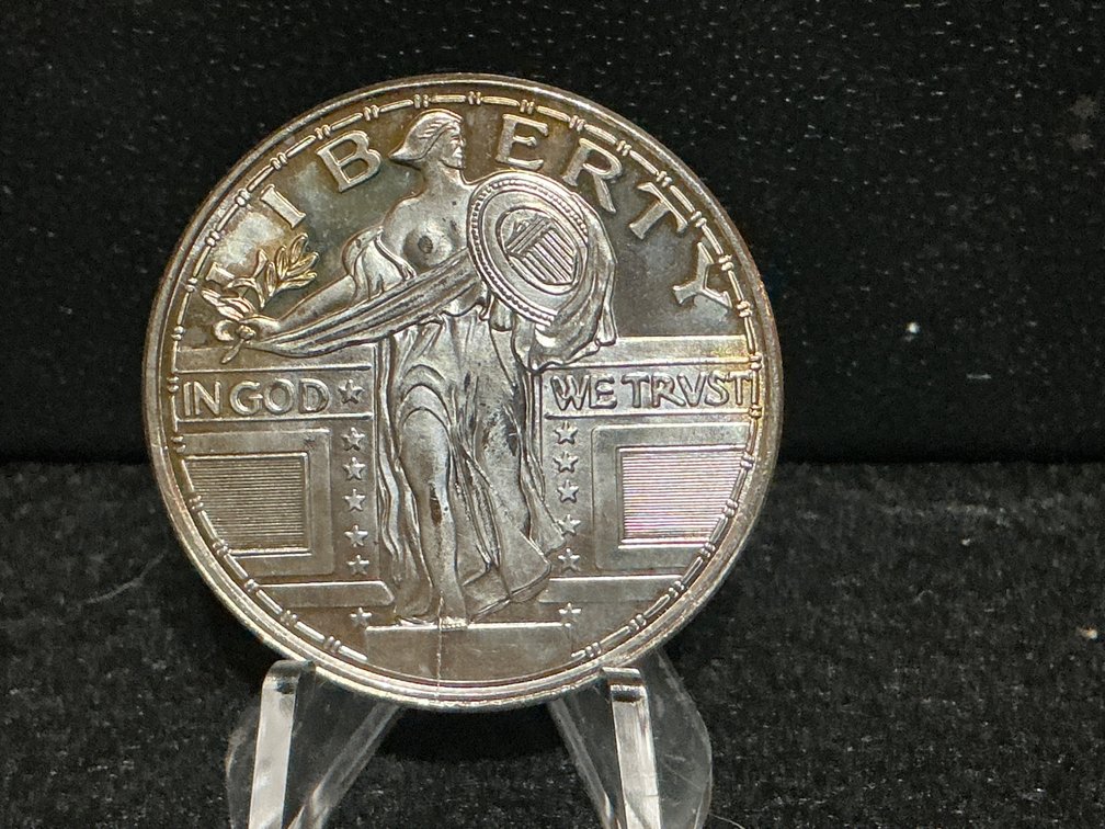 One Ounce .999 Fine Silver Freedom Round with Liberty Design