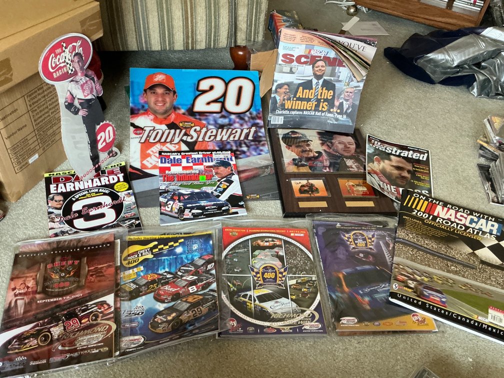 NASCAR Memorabilia Featuring Dale Earnhardt and Tony Stewart