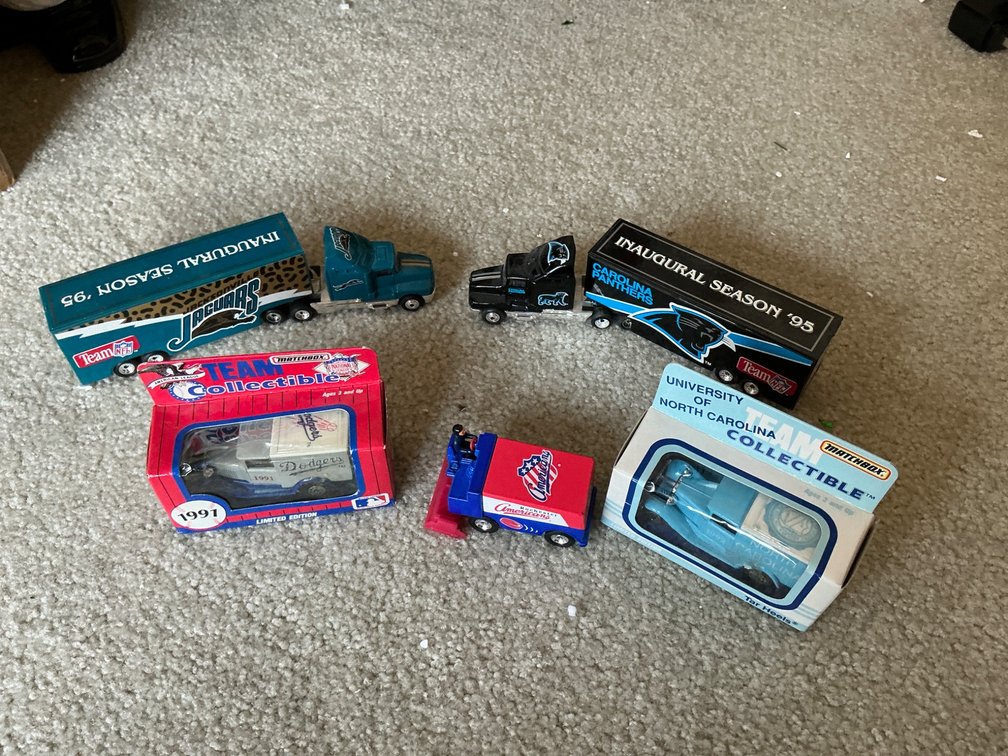 Matchbox NFL And MLB Collector Truck Models