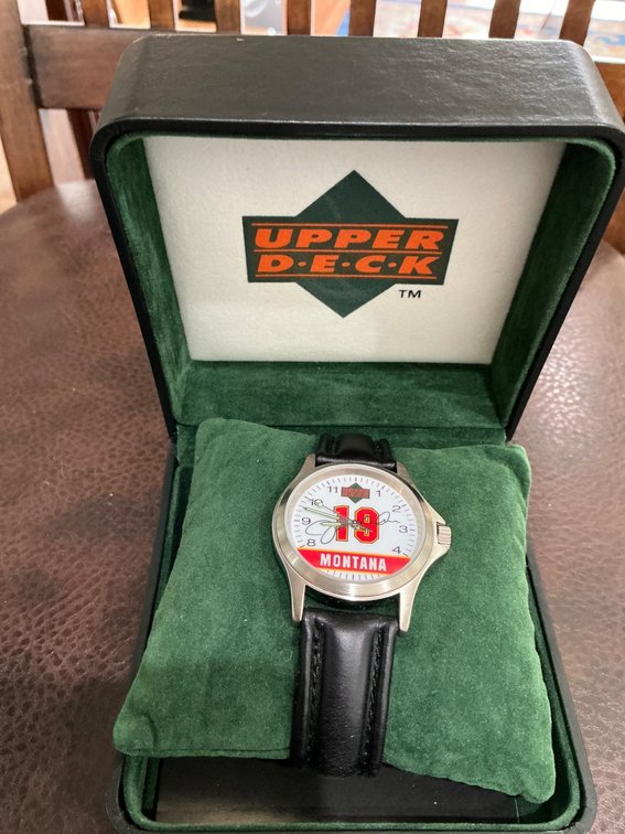 Upper Deck Limited Edition Joe Montana Watch with Case