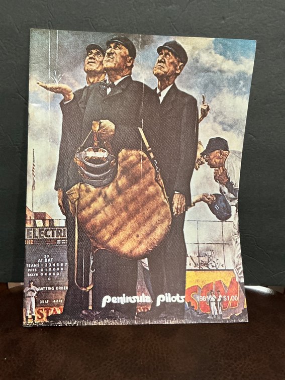 1981 Peninsula Pilots Baseball Program