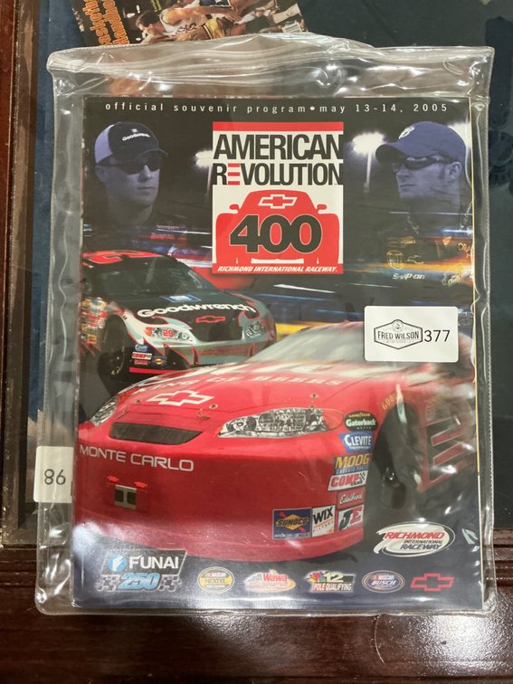 2005 Official Souvenir Program for Chevrolet American Revolution 400