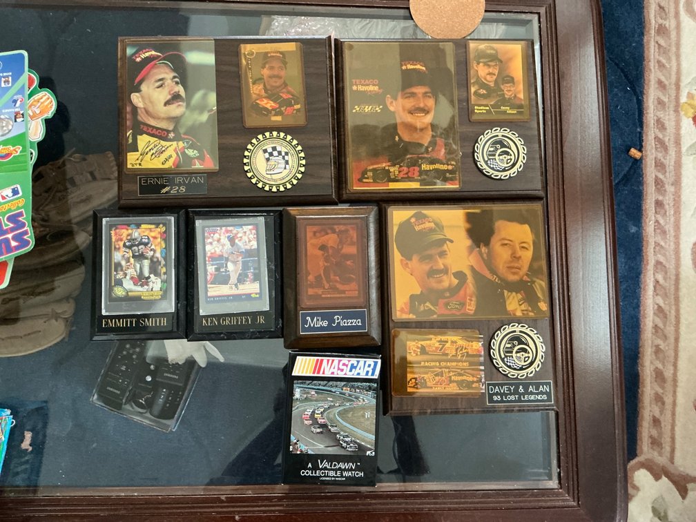 Sports Plaques Featuring NASCAR Drivers and Baseball Figures