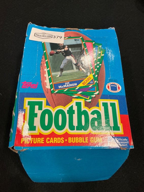 1986 Topps Football Cards Box – Unresearched Collection