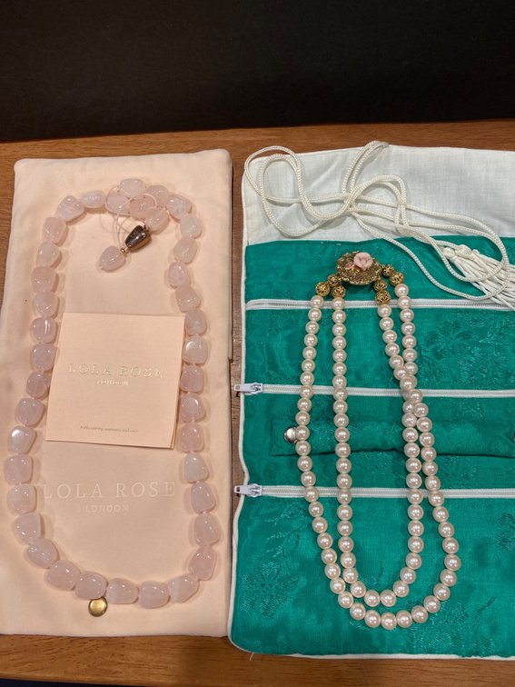Lola Rose Necklace, Joan Rivers Jewelry, and Beaded Pearl Necklace