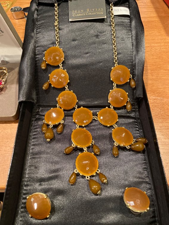 Nolan Miller Glamour Collection Jewelry Set with Necklaces, Pins, and More