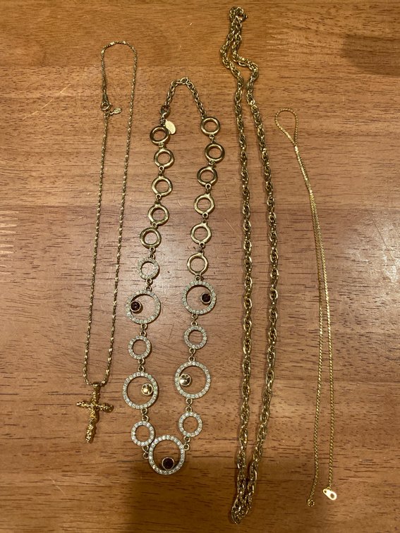 Gold Jewelry Collection with Bracelets and Necklaces