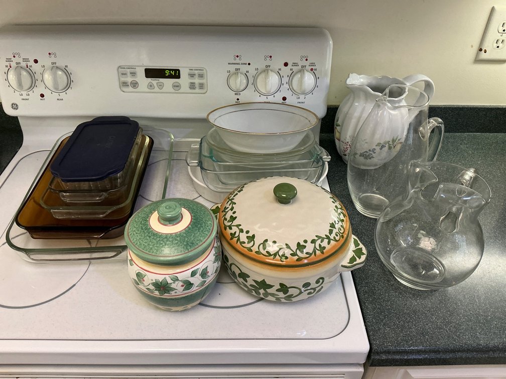 Glass Cookware and Decorative Pitchers