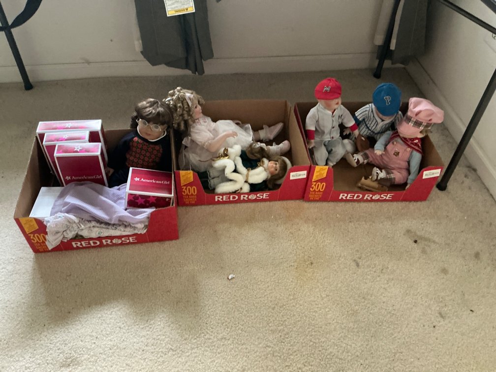 Dolls Including American Girl and Baseball-Themed Dolls