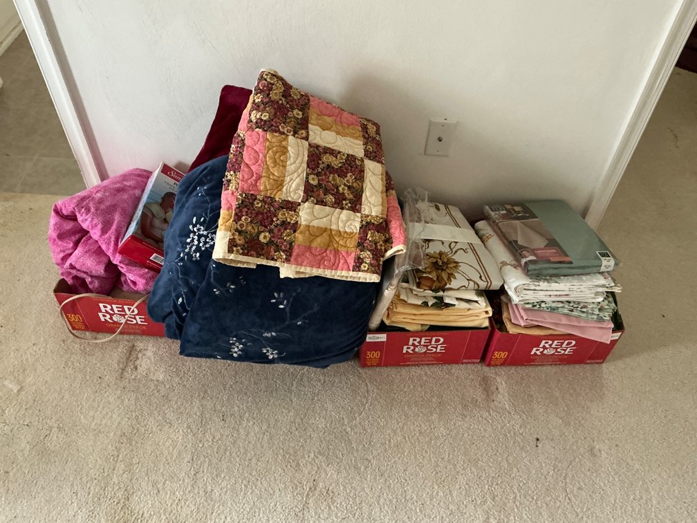Blankets, Tablecloths, and Heated Shoulder Pad