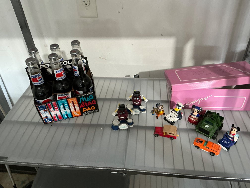 Pepsi Bottles and Assorted Collectible Figurines and Toys
