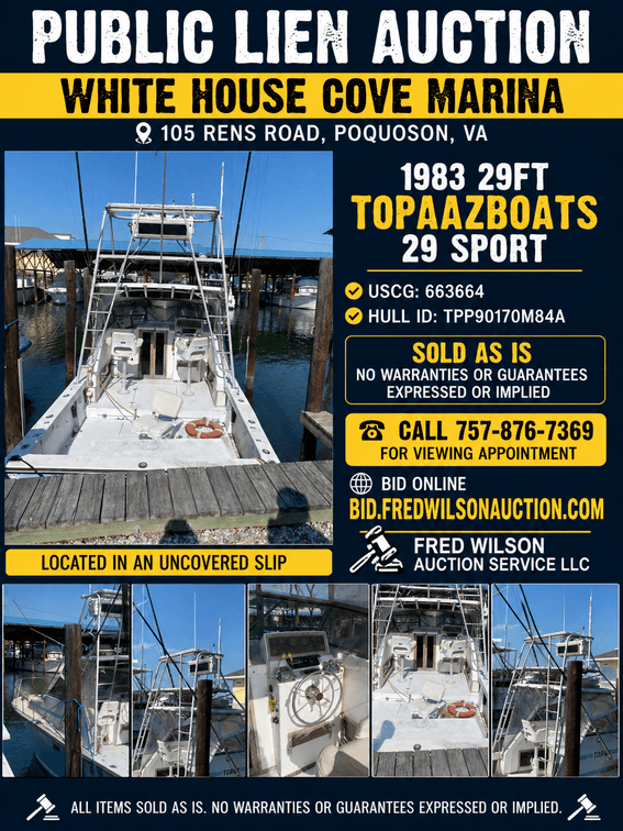 Image for White House Cove Marina Lien Auction