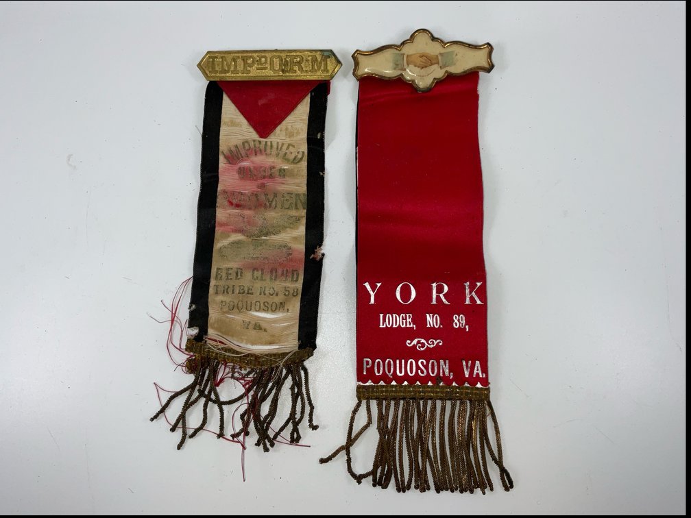 Historical Order of Red Men and Order Odd Fellows Ceremonial Ribbons
