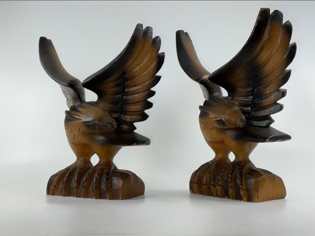 Eagle Wood Bookends