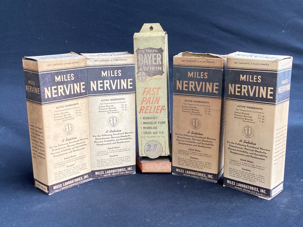 Bayer Advertising Dispenser and NOS Drug Store Collectibles 