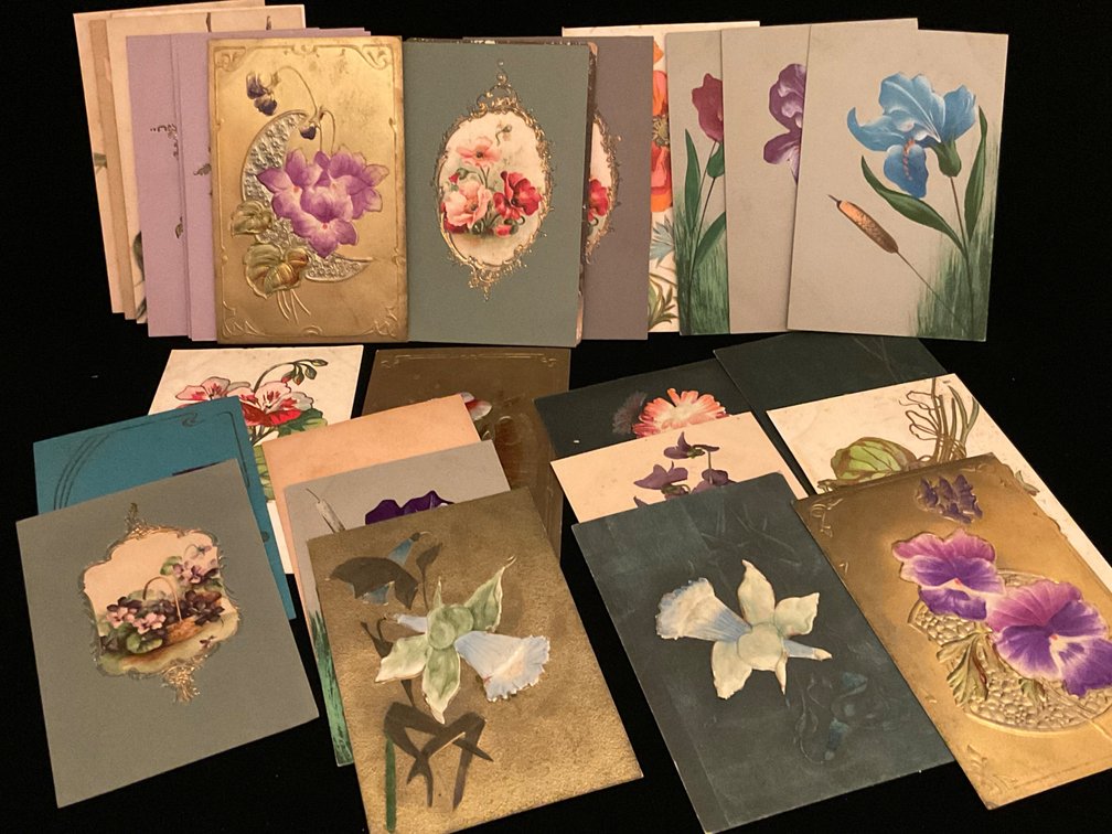 Antique to Vintage Floral Postcards