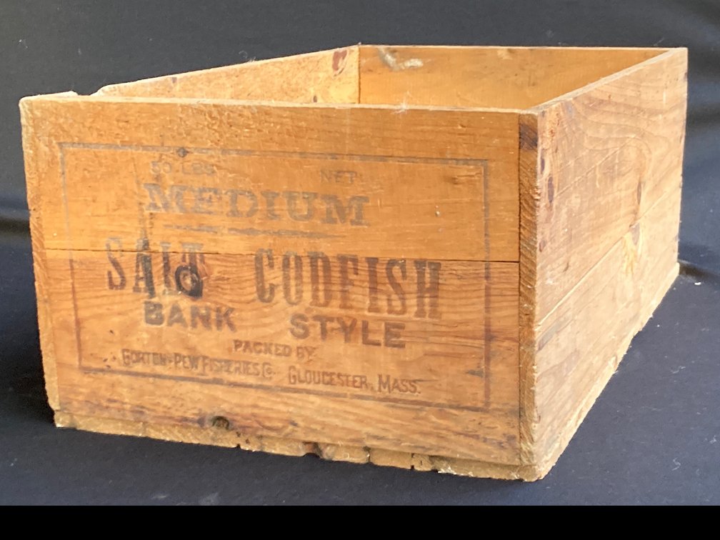 Gorton’s Salt Cod Fish Crate
