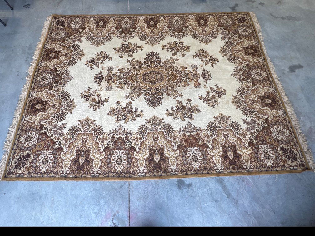 Turkish Oushak-Style Area Rug