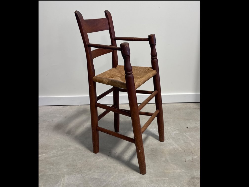 Slat Back High Chair