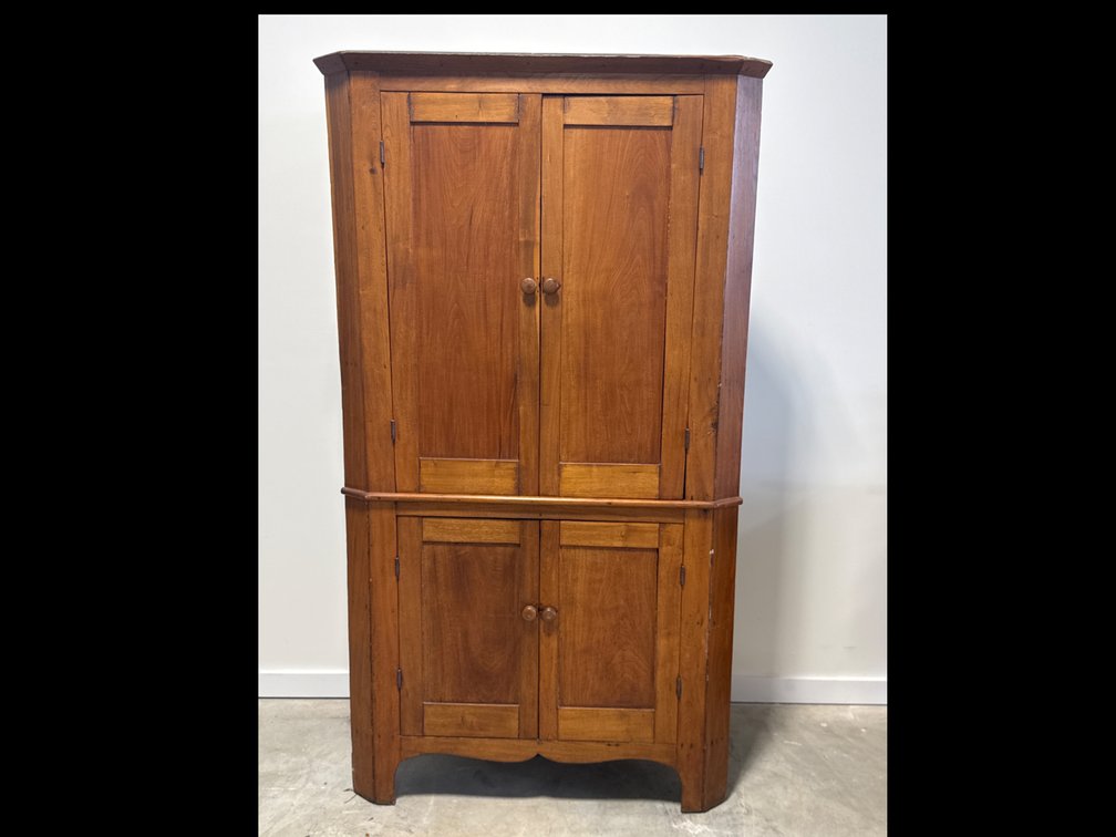 Walnut Corner Cabinet