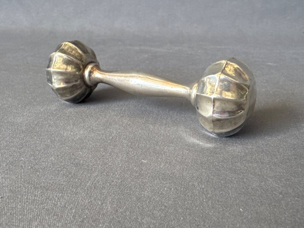 Sterling Silver Baby Rattle - 0.76 Troy Ounces