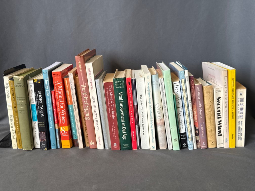 Books: Signing, Writing, Aging, Alzheimers