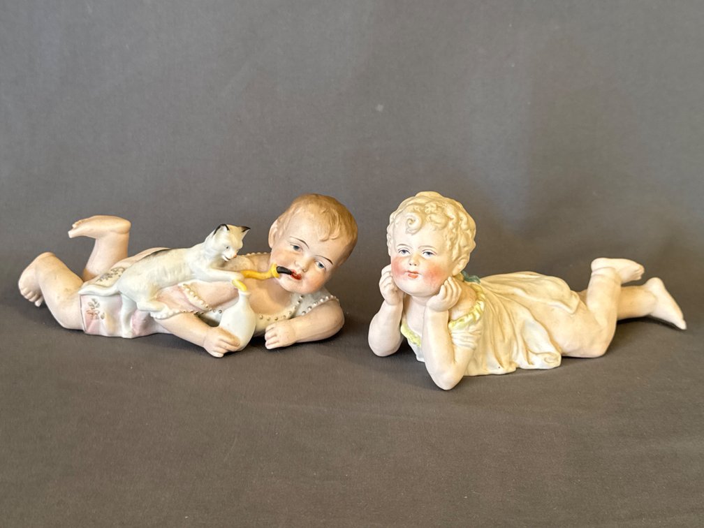 Ceramic Child Piano Baby Figurines