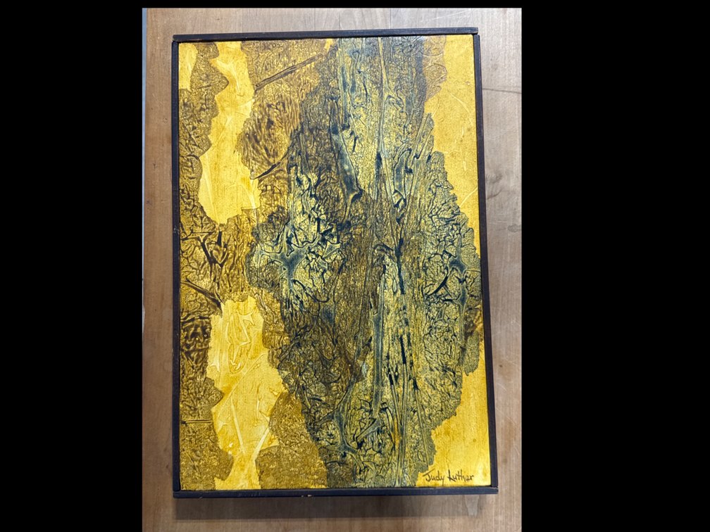 Framed Abstract Acrylic Painting, Local Artist