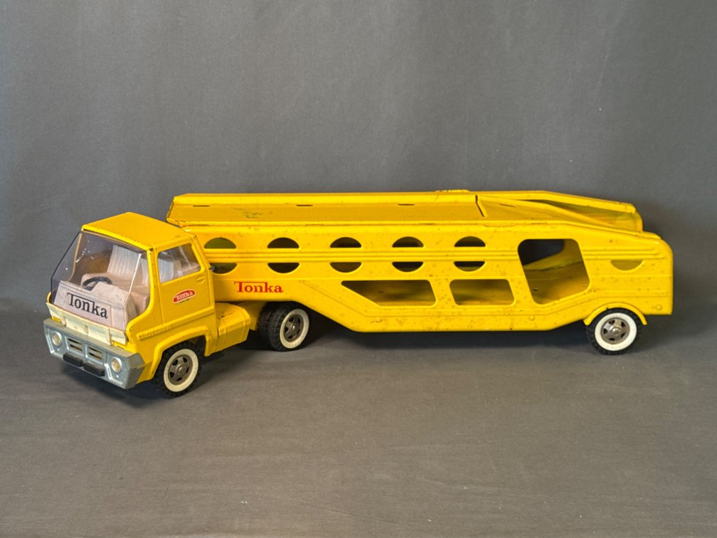 Tonka Car Carrier Truck and Trailer