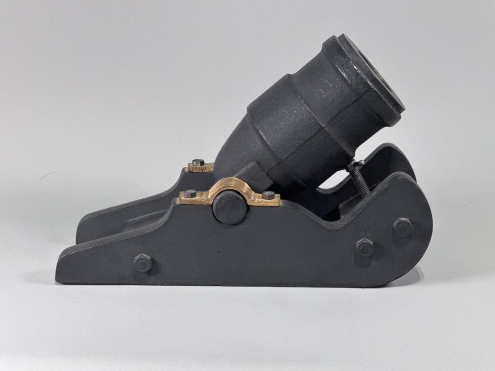 Solid Iron Coehorn-Style Mortar on Sled
