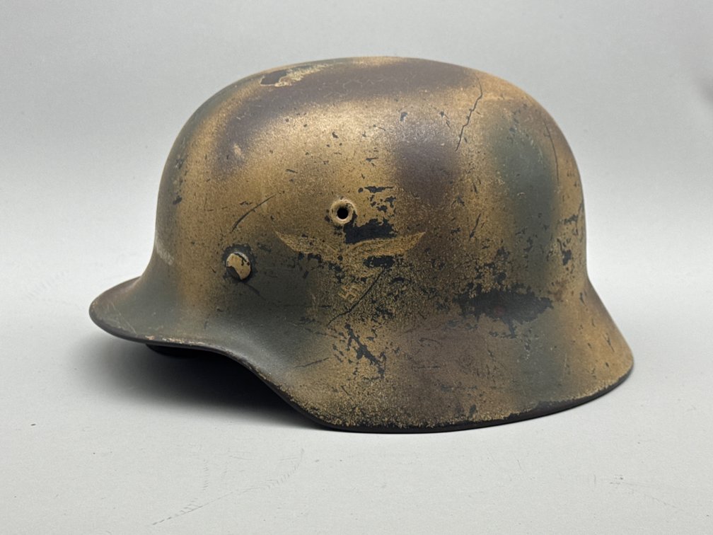 WWII German EF64 M40 Luftwaffe Camouflage Stahlhelm Helmet