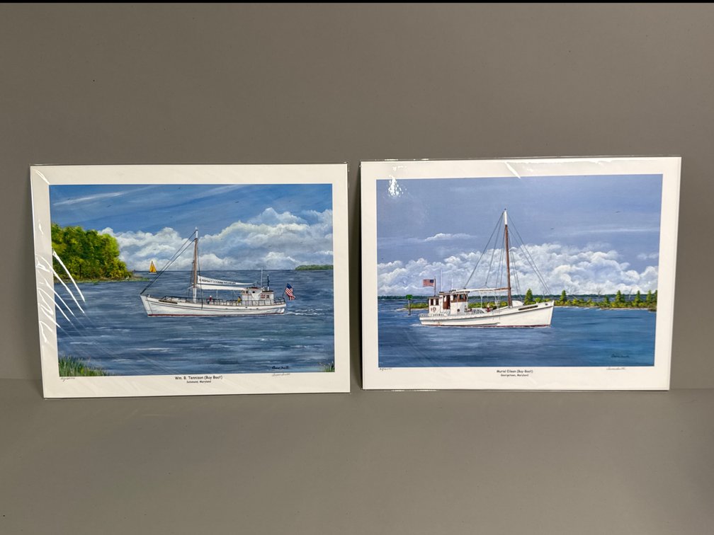 Anne Smith Signed Limited Edition Maritime Buy-Boat Prints (2)