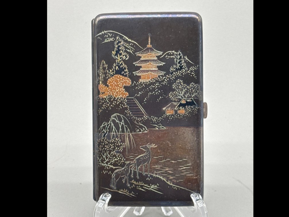 1920s-30s Japanese Demascene Sterling Cigarette Case