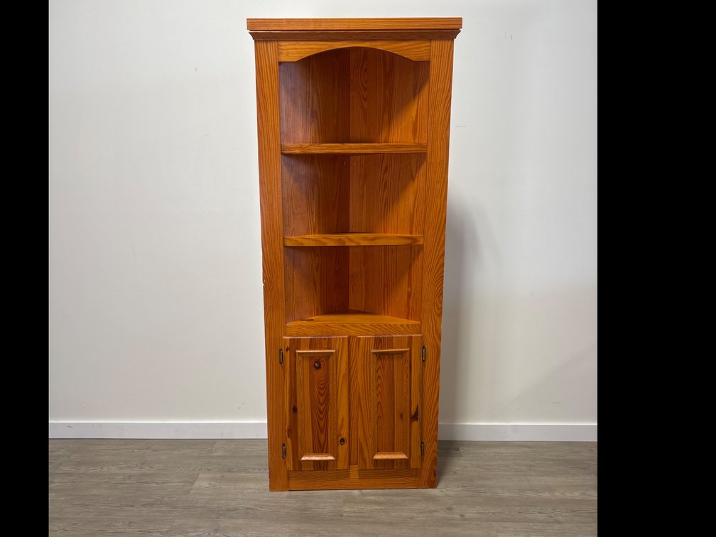 Billy Rudy Handcrafted Pine Corner Cabinet