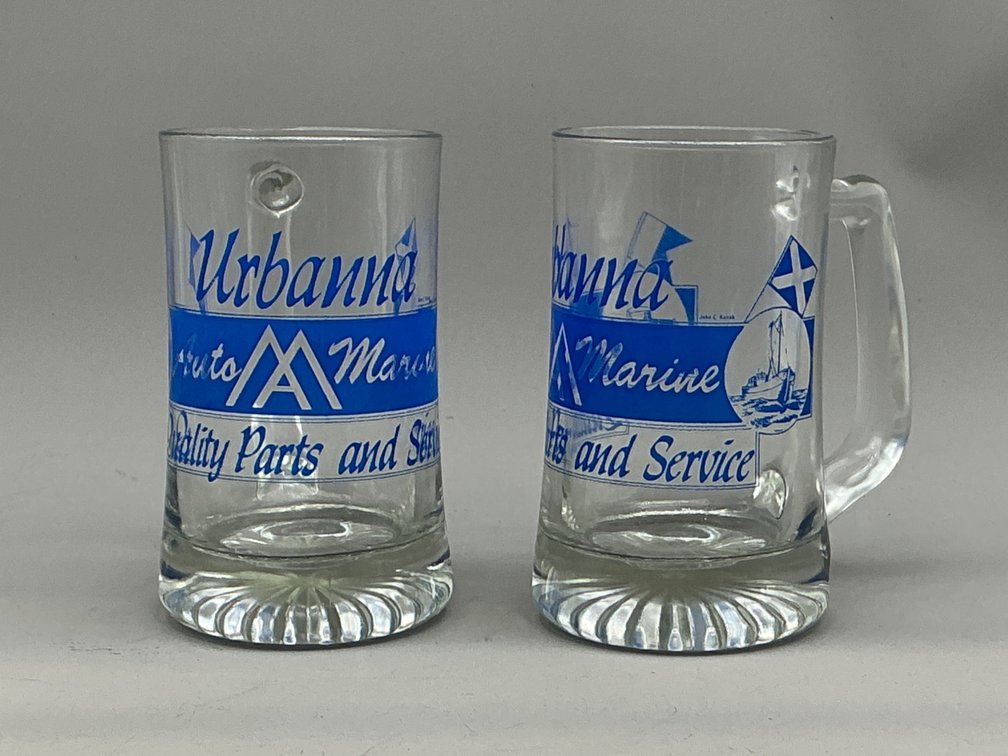 Urbanna Auto Marine Promotional Glass Beer Mugs