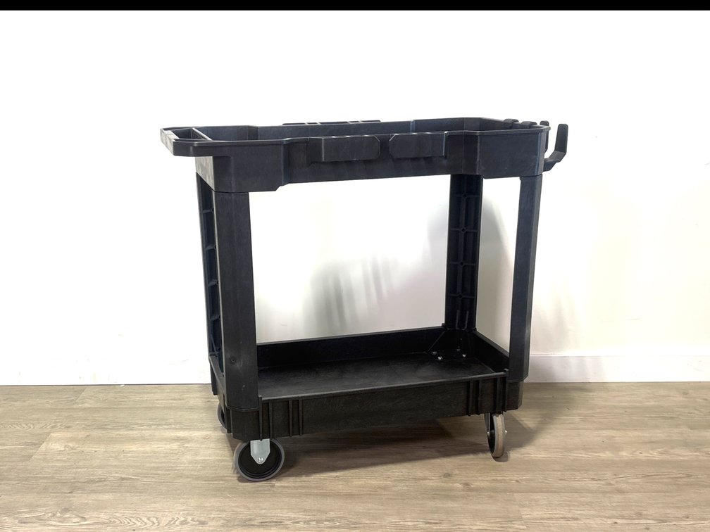 Kobalt 9400 Heavy-Duty Plastic 2-Shelf Utility Cart